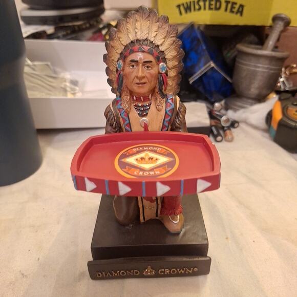 Diamond Crown Chief Copper Penny Statue~ Cigar Company~ Awesome Memorabilia - Picture 1 of 6